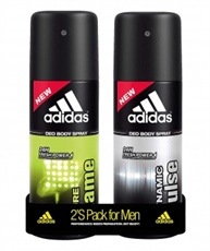 Adidas Dynamic Pulse & Pure Game Deodorant Body Spray Combo For Men, 150ml (Pack Of 2)