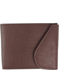 Alfami Brown Wallet for Men with Flap Cover