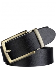 Alfami formal/casual black genuine leather belts for mens- 1 year guarantee, Gift for gents, BKLC-05