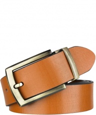 Alfami formal/casual tan genuine leather belts for mens- 1 year guarantee, Gift for gents, TNJS-05