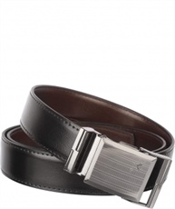 alfami Men`s PU Leather Texas Pattern Belt (Black, Brown, 42-inch)