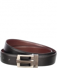 Alfami Mens PU Leather Belt, Hook Buckle, Free size upto 42 inch waist (Pack of 1)