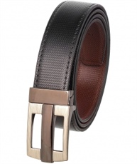 Alfami Mens PU Leather Belt, Hook Buckle,Honey Comb pattern Free size upto 42 inch waist (Pack of 1)