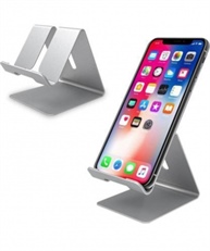 ALUMINIUM PORTABLE STAND WITH CONVENIENT CHARGING PORT DESIGN FOR ALL SMARTPHONE MOBILE HOLDER