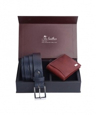 AM LEATHER Corporate Gift with 1 Wallet I 1 Belt