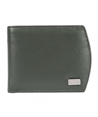 AM LEATHER Green Men`s Leather Wallet