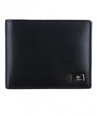 AM LEATHER Men`s Handmade Leather Wallet with Card Holder Slot (Black)