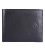 Am Leather Signature Style Italian Premium Leather Men Wallet (Navy Blue) 