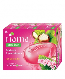 FIAMA GEL BAR PATCHOULI & MACADAMIA 125*3 350GM