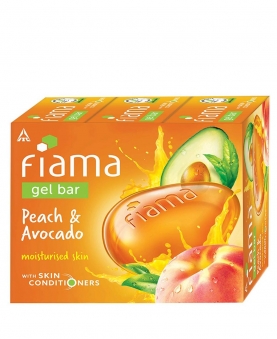 FIAMA GEL BAR PEACH & AVOCADO 125g*3 350GM