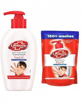 LIFEBUOY HW TOTAL10 190ML +185ML POU