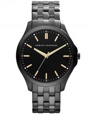 Armani Exchange Hampton Analog Black Dial Men`s Watch 