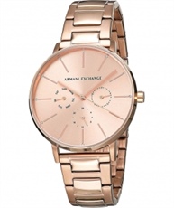 Armani Exchange Lola Analog Gold Dial Women`s Watch