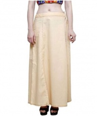 BEIGE COTTON BLEND PETTICOAT (FREE)