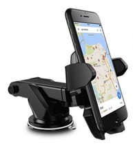 CAR MOBILE HOLDER FOR DASHBOARD, WINDSHIELD (BLACK)