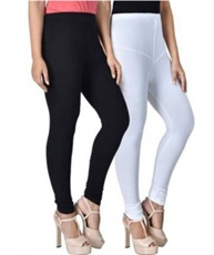 CHURIDAR LEGGING (WHITE, BLACK, SOLID)