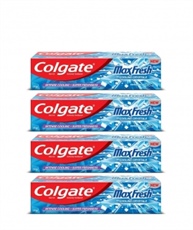 Colgate Max Fresh Anti-Cavity Toothpaste, Peppermint Ice, 150gm (Pack of 4)