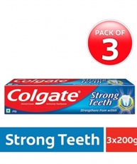 Colgate Strong Teeth Anti-Cavity Toothpaste 200gm (Pack of 3)