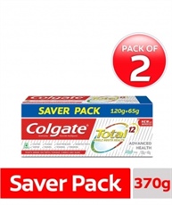 Colgate Total Advanced Health Anticavity Toothpaste - 185 gm (Pack of 2)