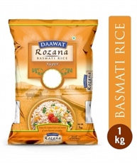 Daawat Basmati Rice, Rozana (Super), 1kg