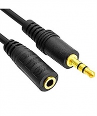 DEALS 3 METER - AUX AUDIO 3.5 MM STEREO JACK MALE TO 3.5 MM STEREO JACK FEMALE HEADPHONE EXTENSION AUX CABLE (COMPATIBLE WITH PC, LAPTOP, SMARTPHONES & TABLETS, CAR, BLACK)