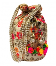 DN Enterprises Rajasthani Embrodired Royal Designer Potli Bag