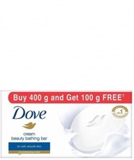 Dove Cream Beauty Bathing Bar, 100g (Buy 4 Get 1 Free)