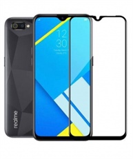 EDGE TO EDGE TEMPERED GLASS FOR REALME C2, OPPO A1K (PACK OF 1)