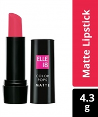 Elle18 Color Pops Matte Lipstick P212 Fiery Pink, 4.3 gm by Elle18