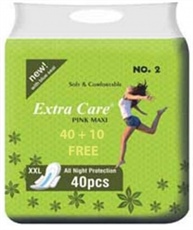 Extra care Sanitiry Pads (40 + 10) Free