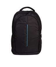 Faisal Raza Expandable Laptop Backpack (Multi) (Black::Blue)