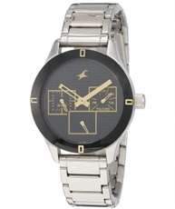 Fastrack Monochrome Analog Black Dial Women`s Watch