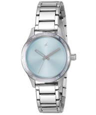 Fastrack Monochrome Analog Blue Dial Women`s Watch