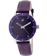 Fastrack Monochrome Analog Purple Dial Women`s Watch