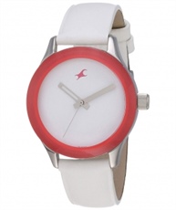 Fastrack Monochrome Analog White Dial Women`s Watch