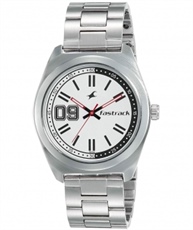 Fastrack Varsity Analog Silver Dial Men`s Watch