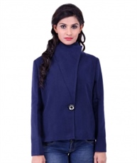 FAZZN Short Woolen Coats(Blue)