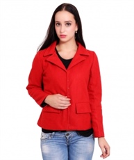 FAZZN Short Woolen Coats(Red)