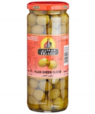 Figaro Plaingreen Olives, 450gm