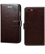 FLIP COVER FOR REALME C2 (COFFEE, BROWN, SHOCK PROOF)