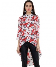 FLORAL PRINT WOMEN TUNIC (MULTICOLOR)