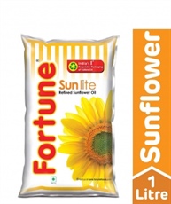 Fortune Sunlite Refined Sunflower Oil, 1L