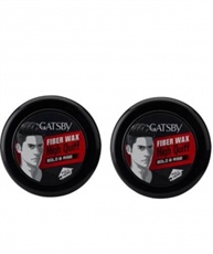 GATSBY HAIR STYLING FIBER WAX BOLD & RISE 75G (PACK OF 2) HAIR WAX (150 G)