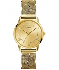 Guess Analog Champagne Dial Women`s Watch