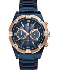 GUESS Blue Dial Analogue Watch for Men