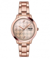 Helix Analog Beige Dial Women`s Watch - TW022HL14