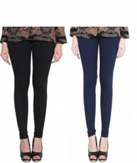 I KING ANKLE LENGTH LEGGING (BLACK, NAVY BLUE, SOLID)