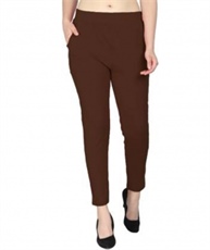 I KING ANKLE LENGTH LEGGING (BROWN, SOLID)