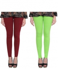 I KING ANKLE LENGTH LEGGING (GREEN, BROWN, SOLID)