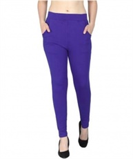 I KING ANKLE LENGTH LEGGING (INK BLUE, SOLID)